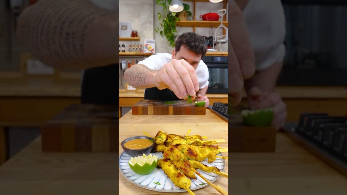 Chicken Sate Spieße wie bei eurem Lieblings Asia-Imbiss