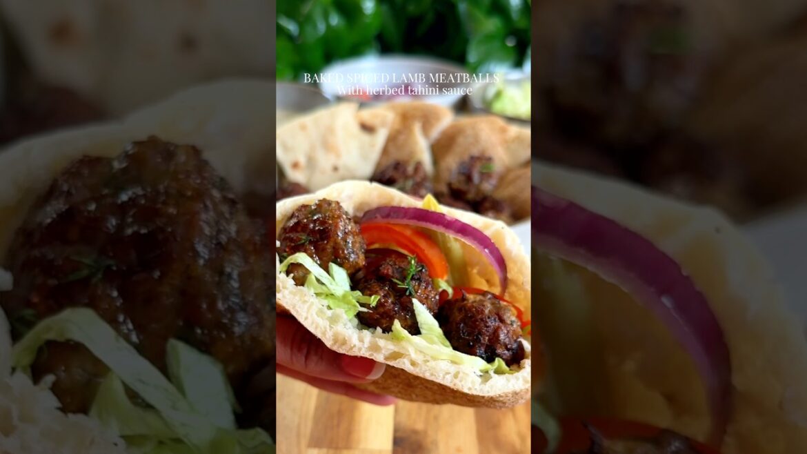 Juicy Baked Spiced Meatballs, YUM!