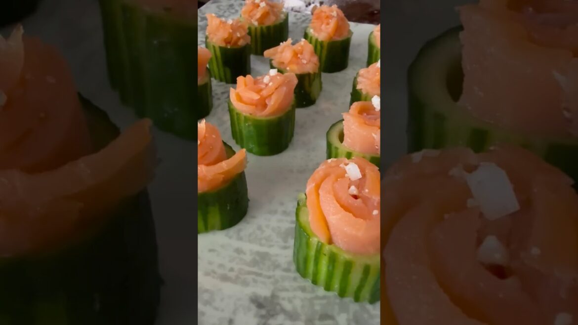 Quick Cucumber & Smoked Salmon Hors d’Oeuvres with a Truffle Twist Quick Cucumber & Smoked Salmon Hors d’Oeuvres with a Truffle Twist
