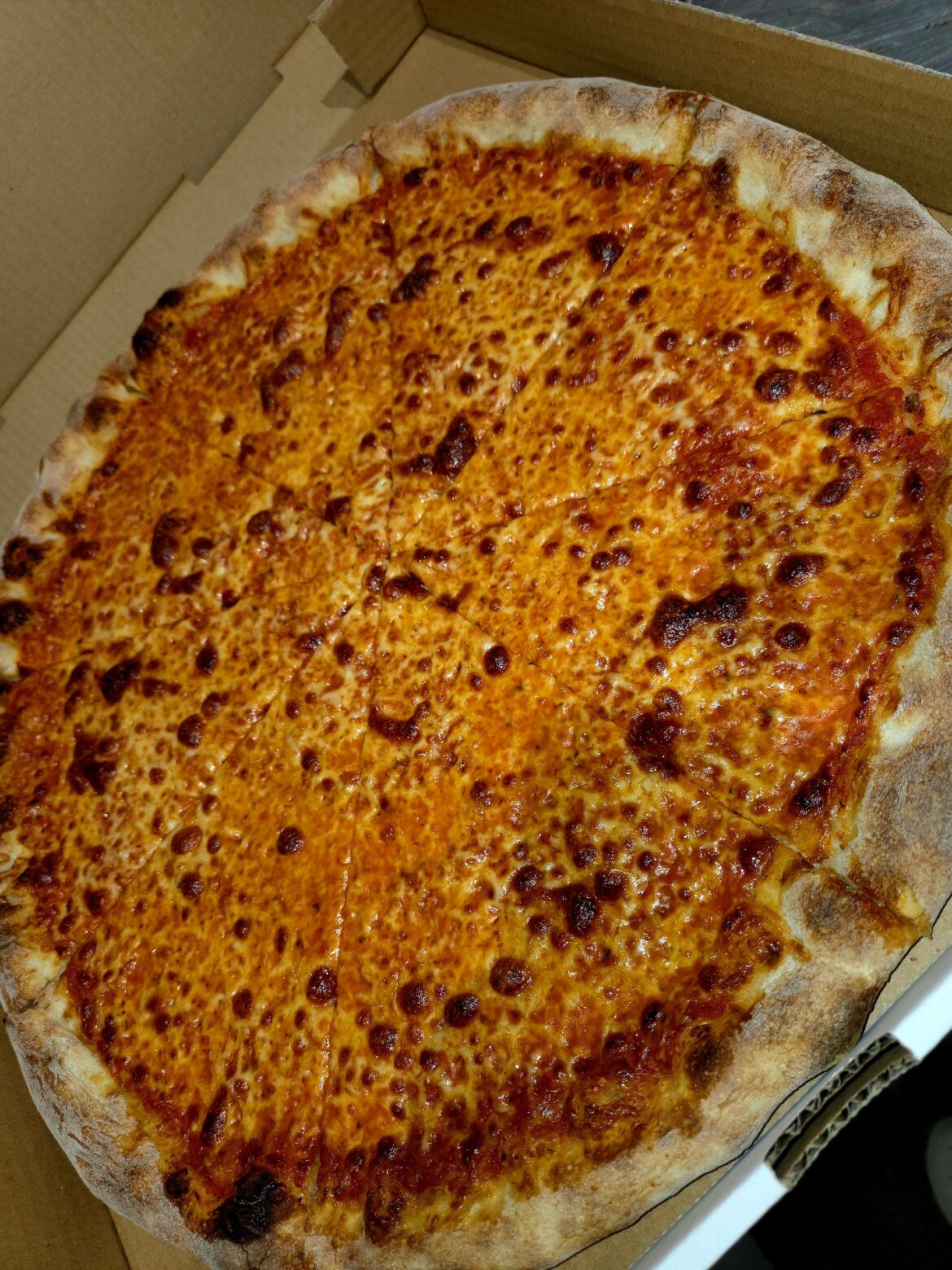 Cheese pizza i made at work today