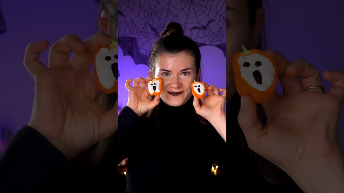 Spooky Mini Peppers for Halloween | Recipe ideas for this Halloween #halloween  #halloweenrecipes