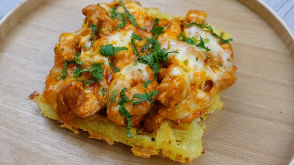 New Viral Recipe 2026,Potato Waffle With Chicken And Cheese By Recipes Of The World