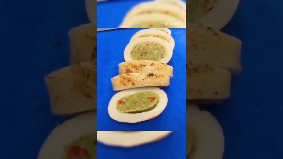 #STUFFED CALAMARI WITH ROMESCO SAUCE! @ranjitnath9547