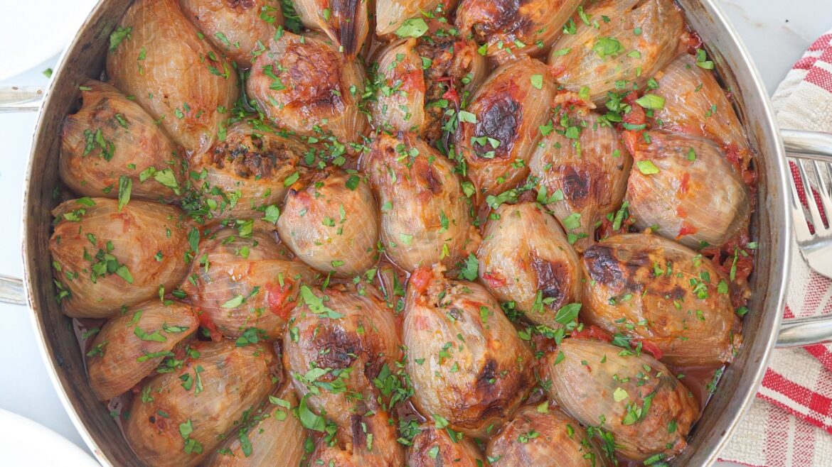 Stuffed Onions with Beef and Rice | Melt-in-Your-Mouth