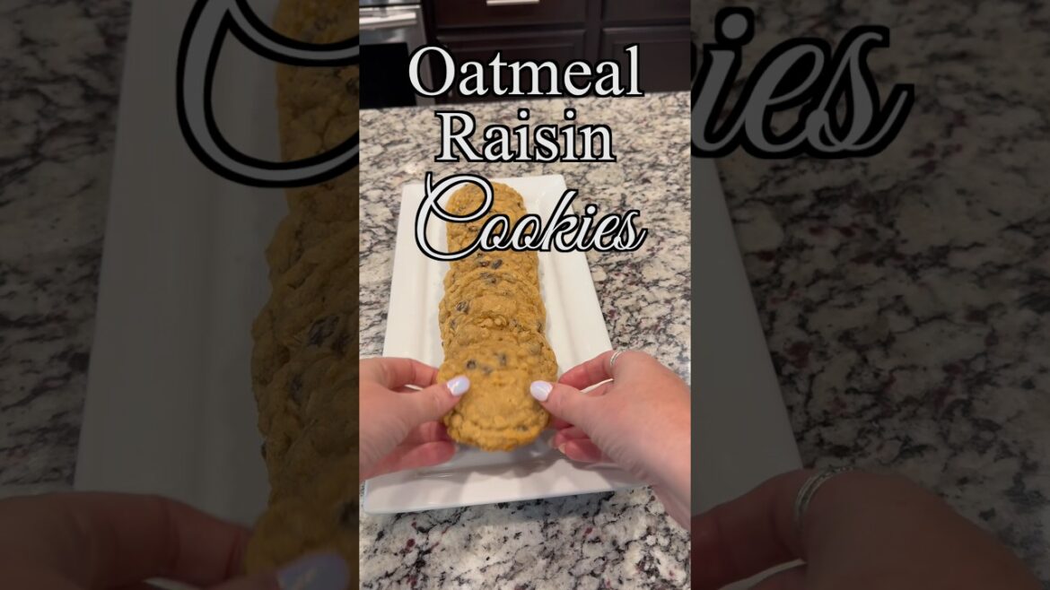 Soft & Chewy Oatmeal Raisin Cookies