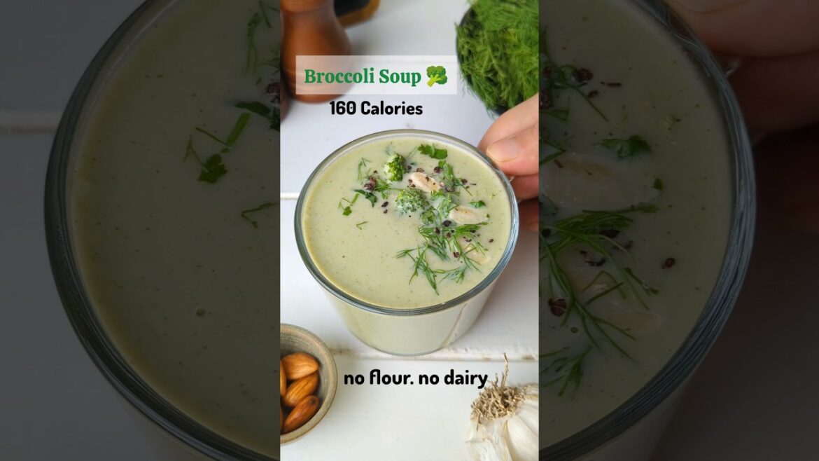 Creamy Broccoli Soup for a healthy diet after Diwali #soupseason