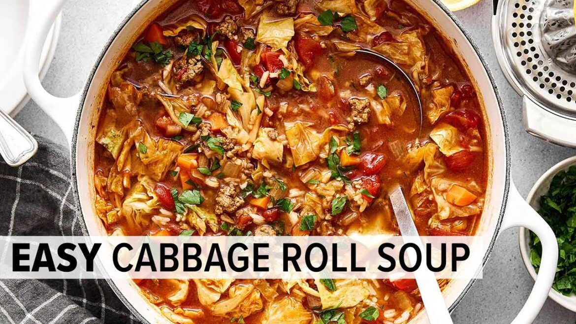 EASY CABBAGE ROLL SOUP | No stuffing or rolling required!