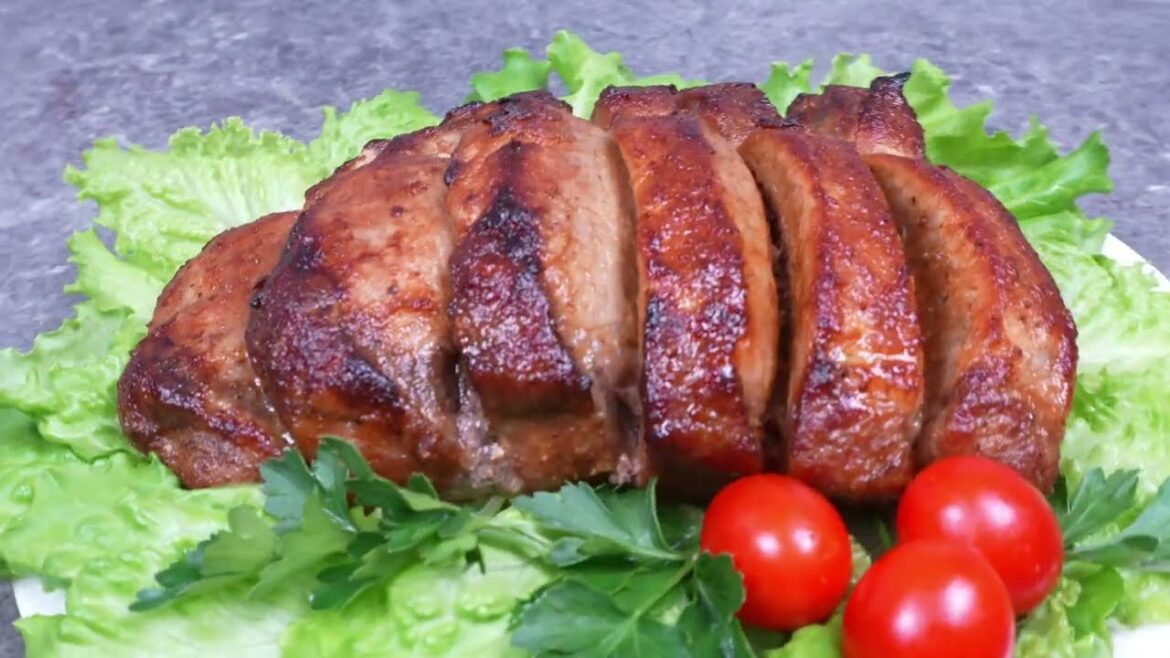 Juicy Oven-Baked Pork Loin with Honey Mustard Glaze | Easy Festive Recipe