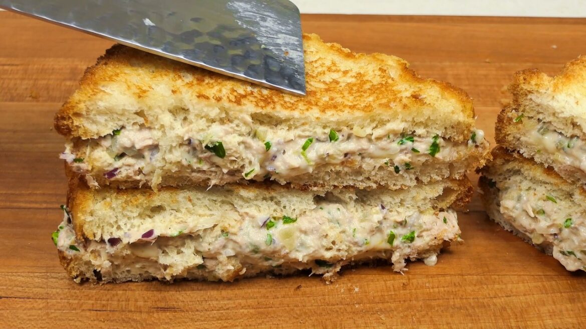 Pan-Toasted Tuna Melt! Do you have Canned Tuna and Bread at Home โ Pan-Toasted Tuna Melt! Do you have Canned Tuna and Bread at Home โ