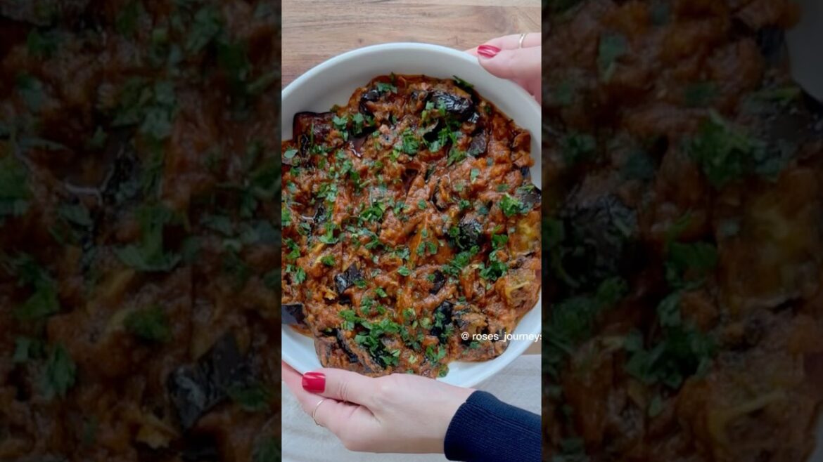 Zaalouk (Moroccan appetizer) #recipe #food #moroccanfood#healthyfood #appetizer #homemade