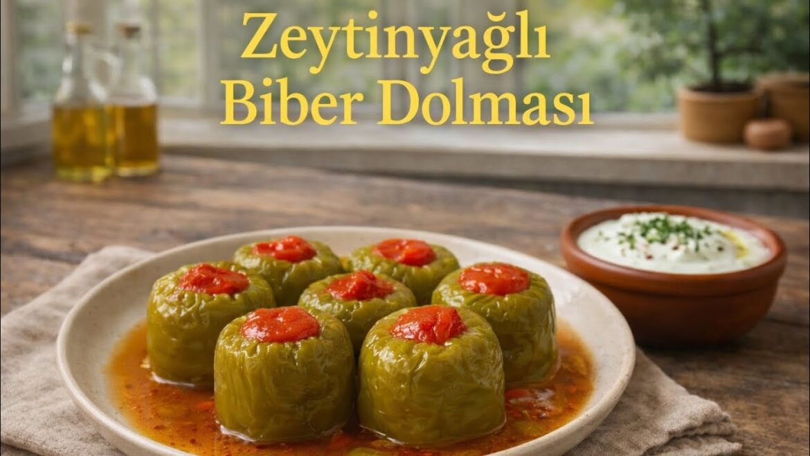 Zeytinyağlı Biber Dolması | Nefis İç Harcıyla