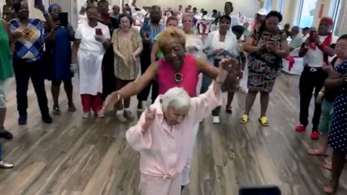 Louise Jean Signore, dancing at 107