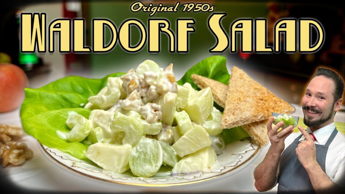 The Real 1950s Waldorf Salad – The Classic Recipe Without Marshmallows