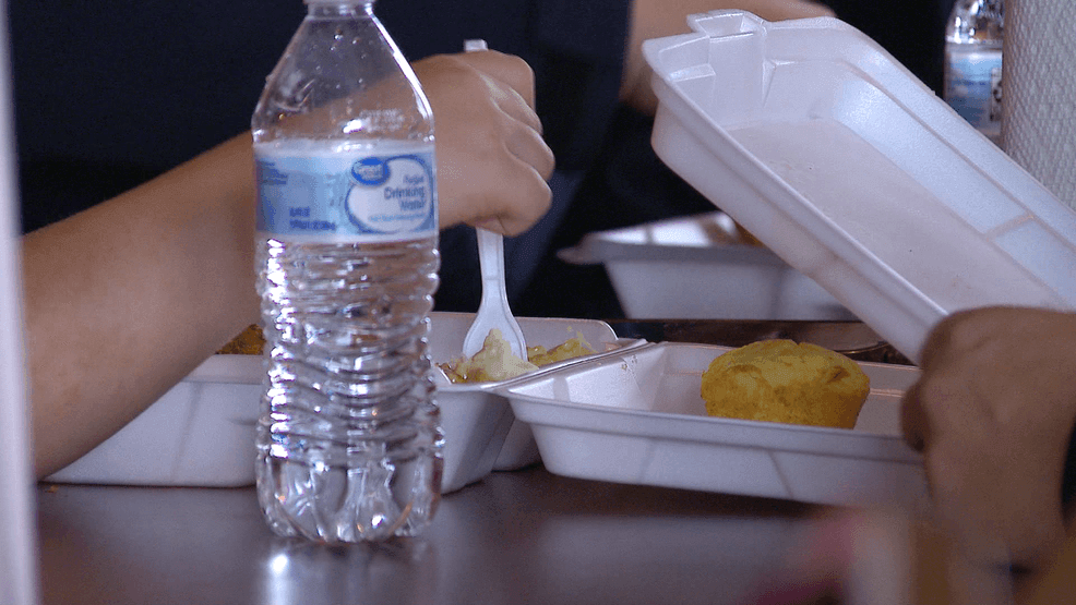 Visitors eat their free Christmas meal at The Cozzy Corner in Appleton, December 25, 2025. (WLUK/Lauren Pieczynski)