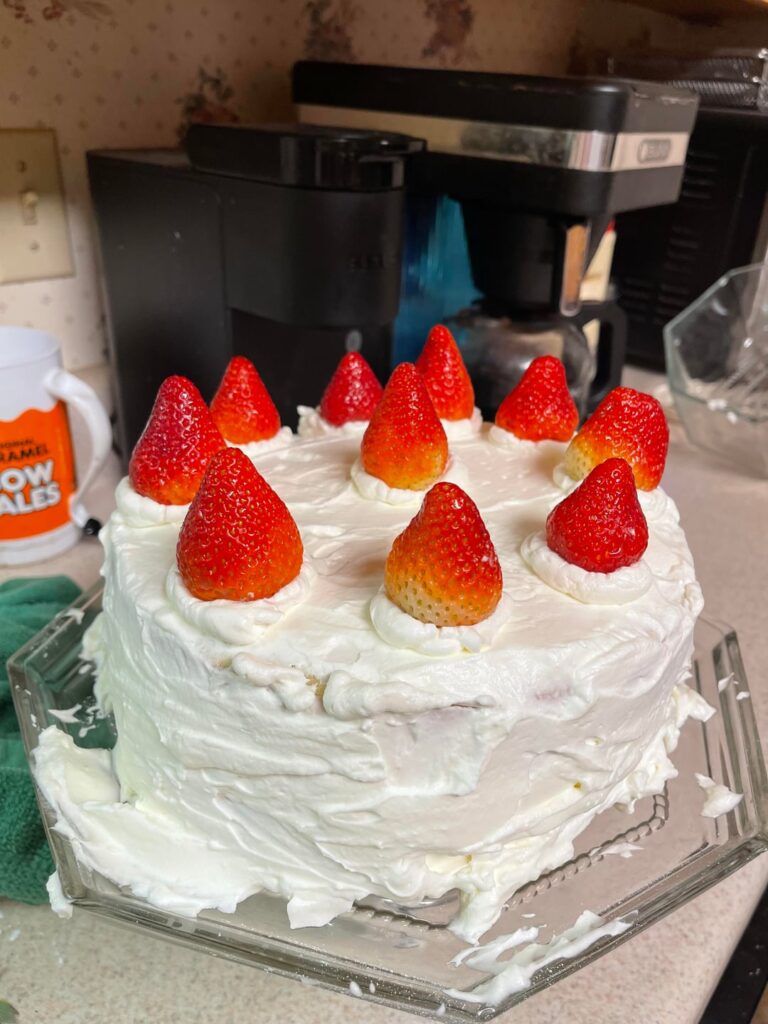 Strawberry cake.