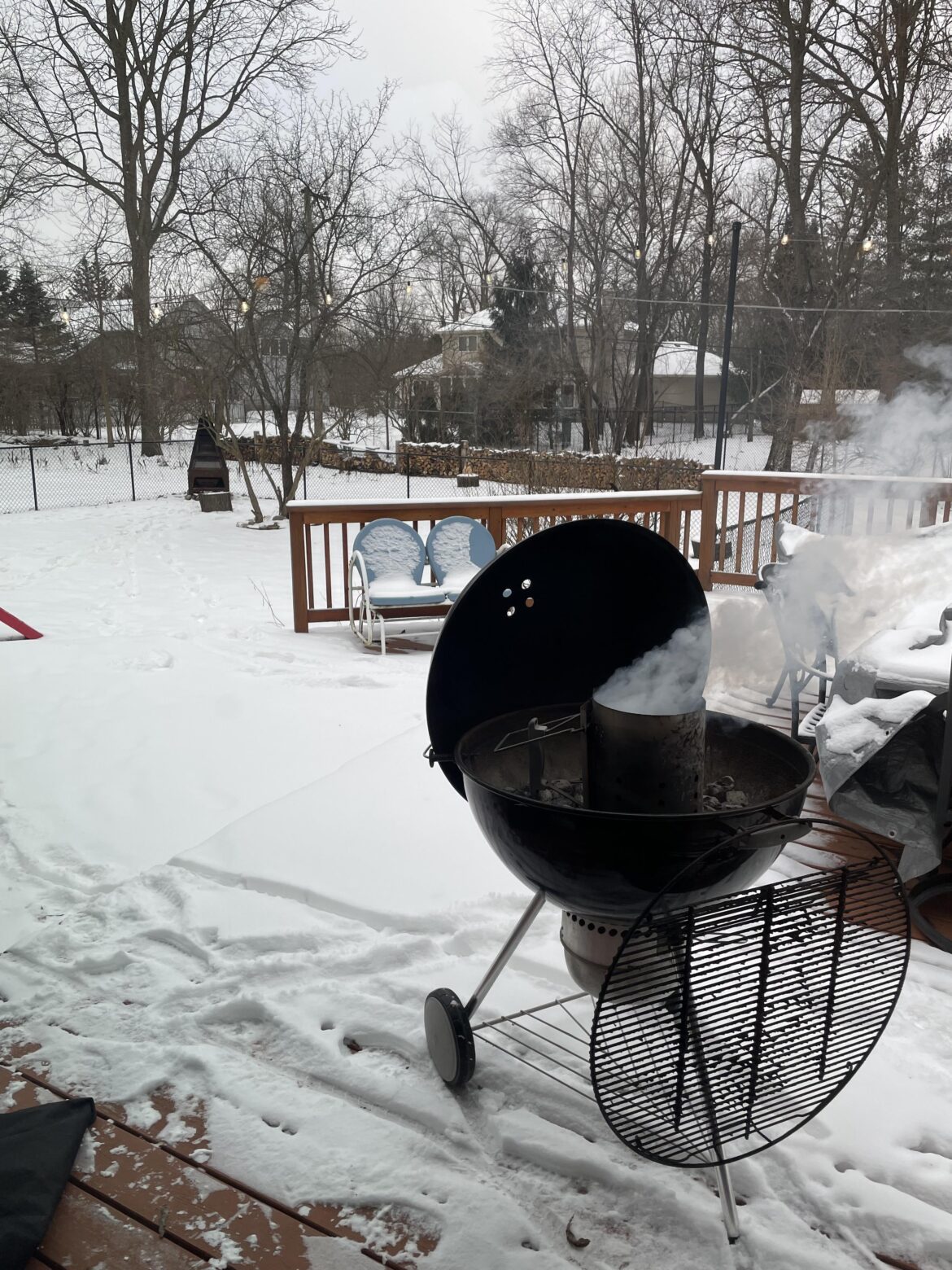 What is it about adverse weather that attracts the Weber guys?