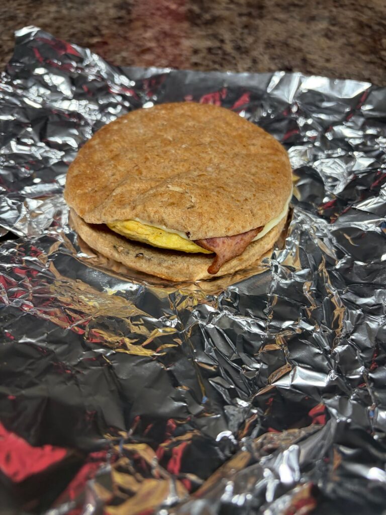 Turkey Bacon, Egg & Cheese Breakfast Sandwich Meal Prep