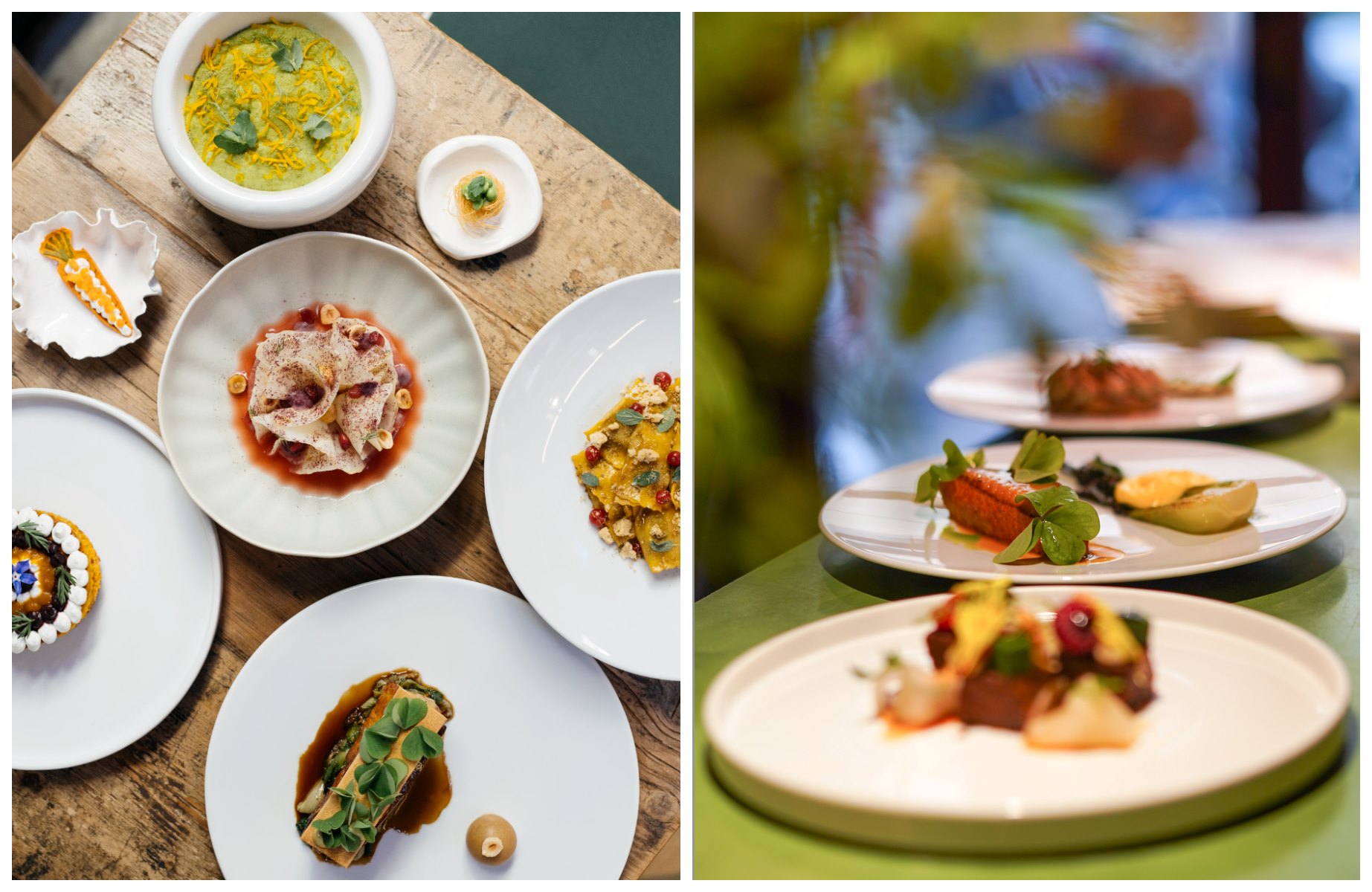 The contemporary-style dishes cooked with seasonal and local ingredients at Nugolo © Nugolo