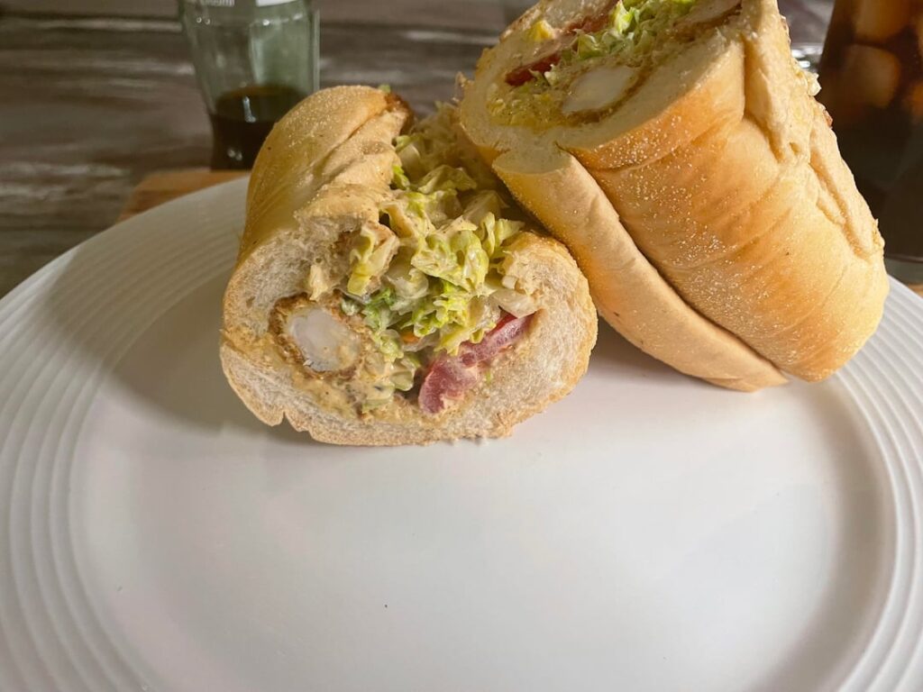 Was craving a Po’ boy today. Had to go with a makeshift remoulade.