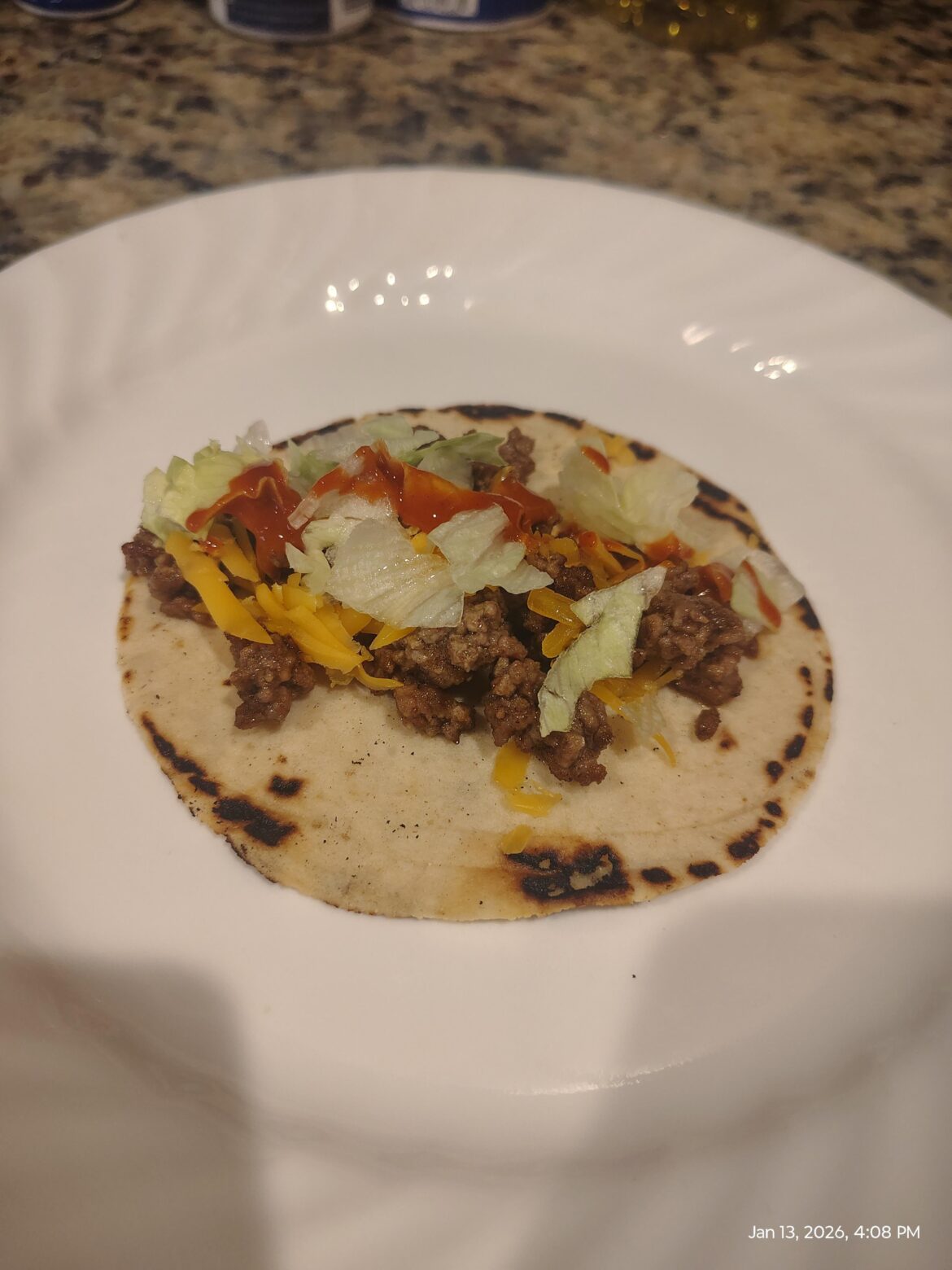 Taco Tuesday. My son bought me a tortilla press for Xmas.