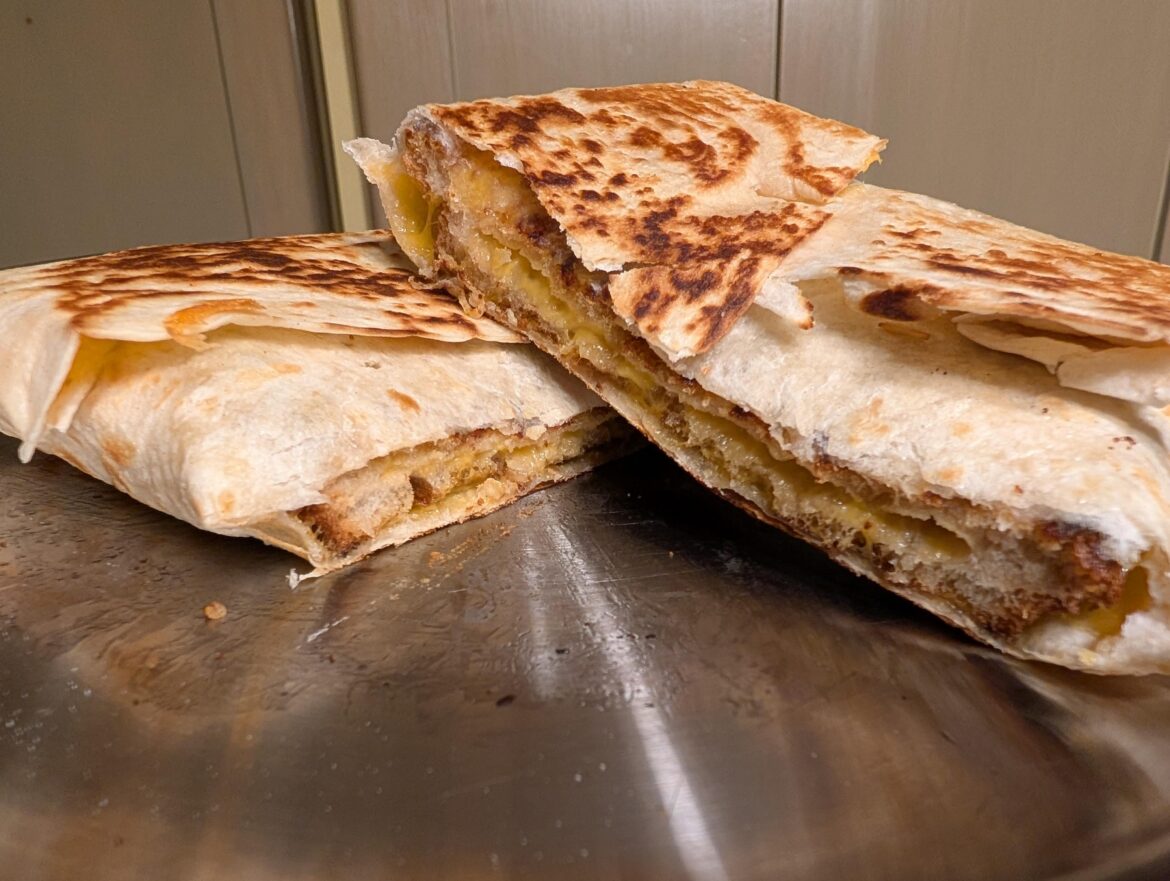 Grilled cheese stuffed Quesadilla anyone