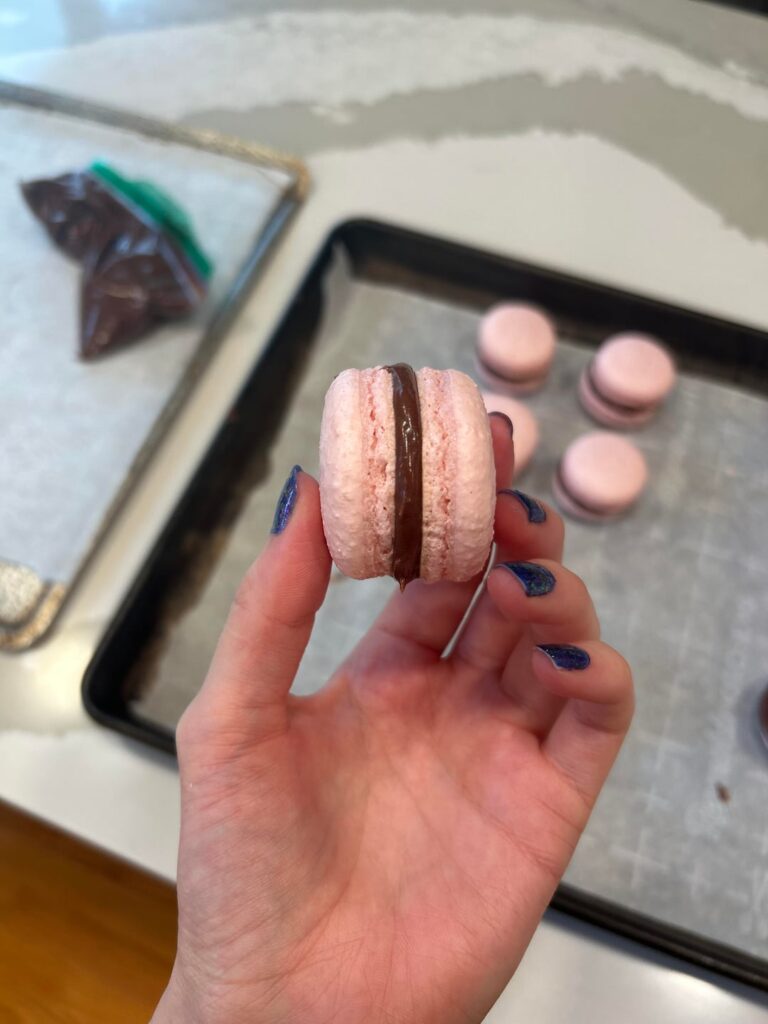 Made 6 batches of macarons last week