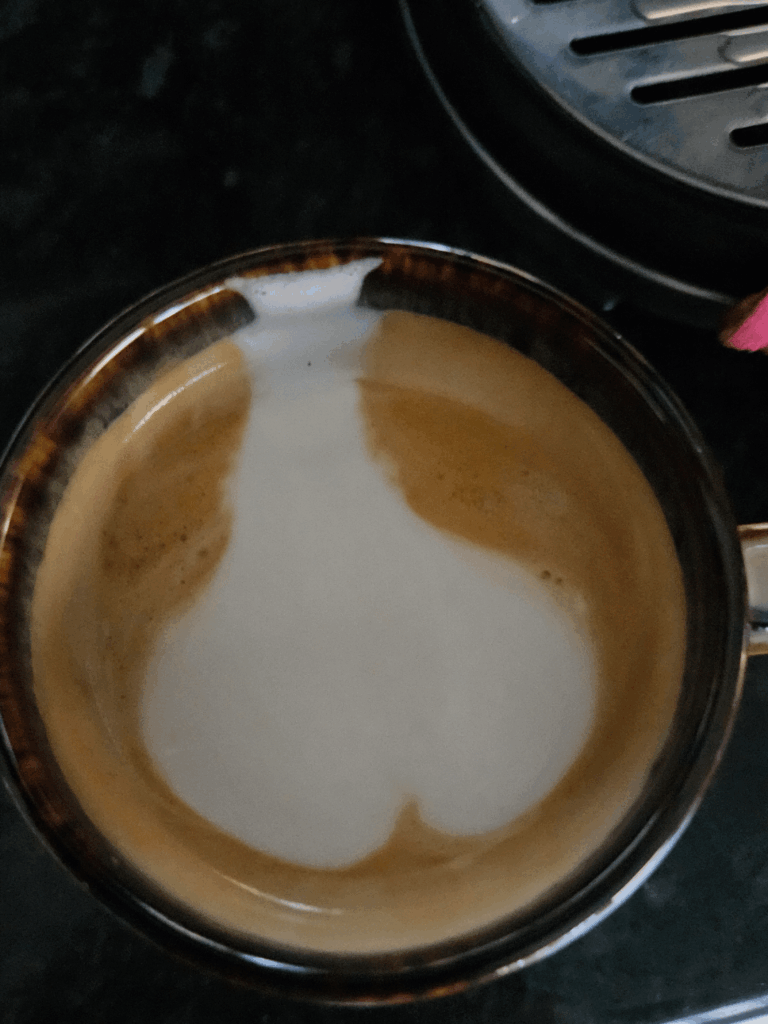 Proud I made some sort of latte art.