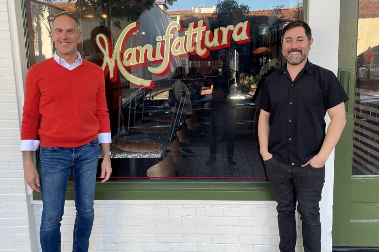 Manifattura co-owners Andrea Girardello, left, and chef Brian Dodero have hit a second home run after their first with Aperitivo Wine Bar.