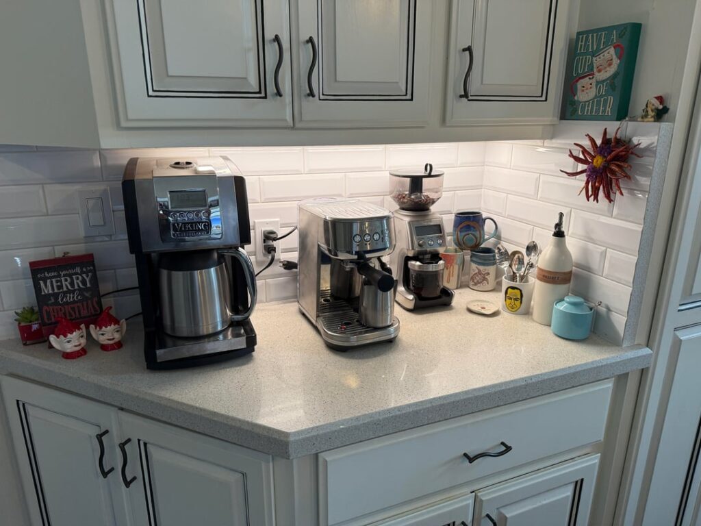 Our coffee station and supporting cast