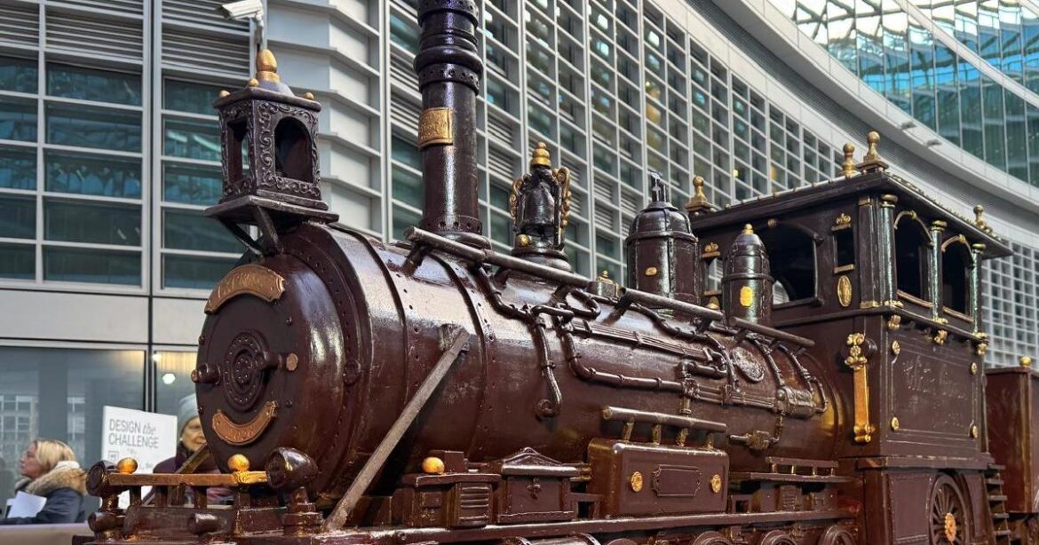 Malta’s king of chocolate breaks his third world record, with a giant train