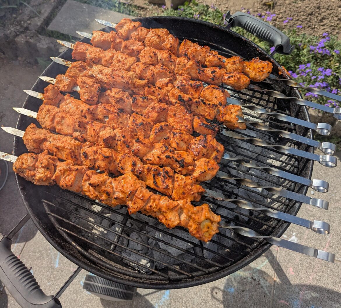 Turkey kebabs I made last summer. They turned out excellent!
