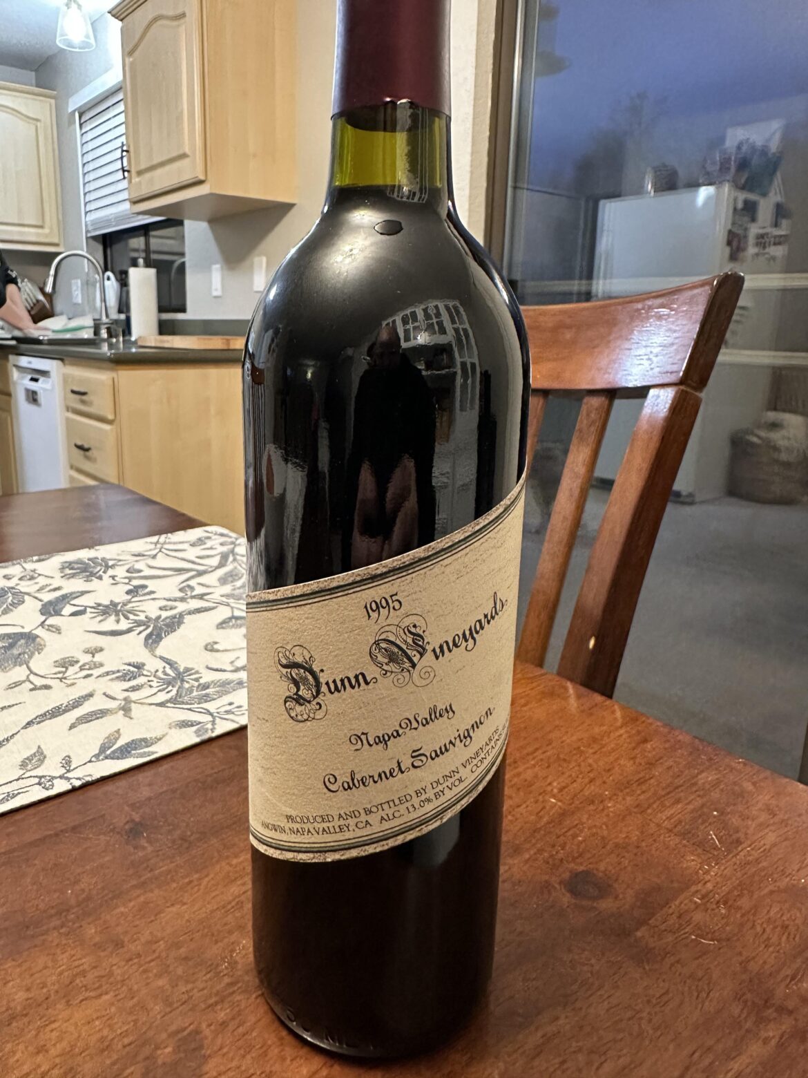 1995 Dunn Vineyards Cabernet Sauvignon