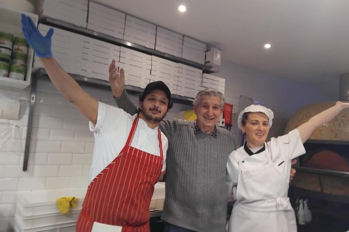 This is when a Pinner pizza restaurant will give away free food to local heroes