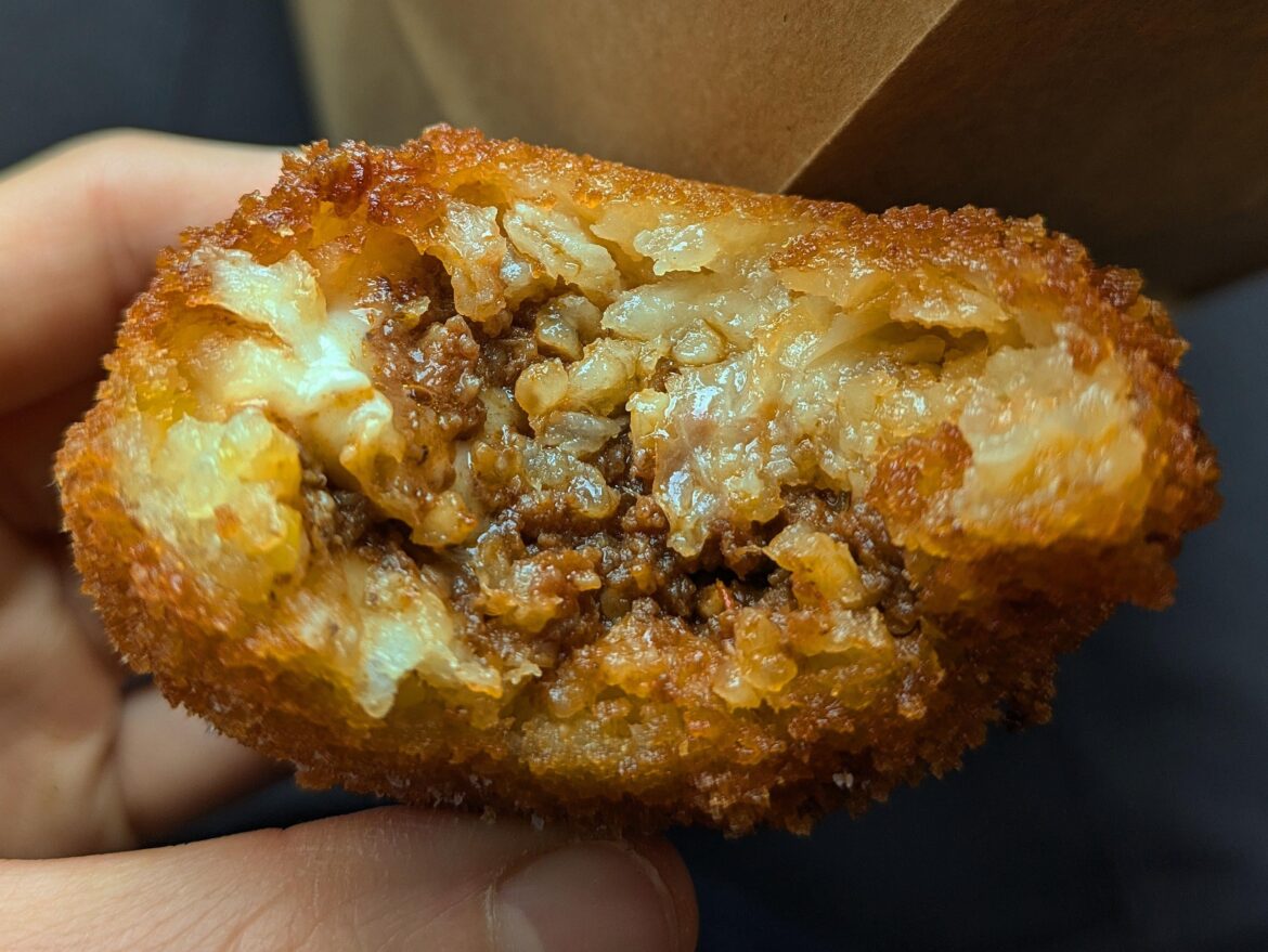 Where to find good arancini and why is at Sfera Sicilian Street Food???