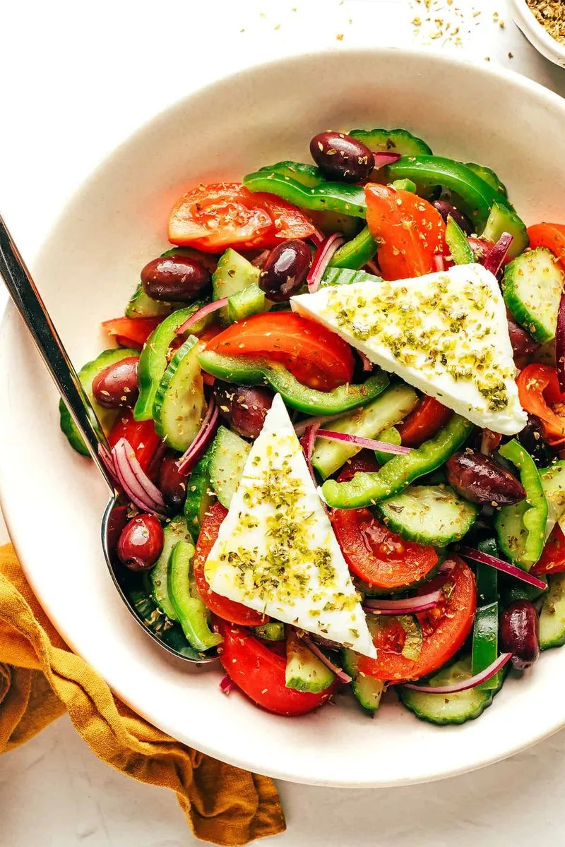 Greek Salad With Feta And Olives