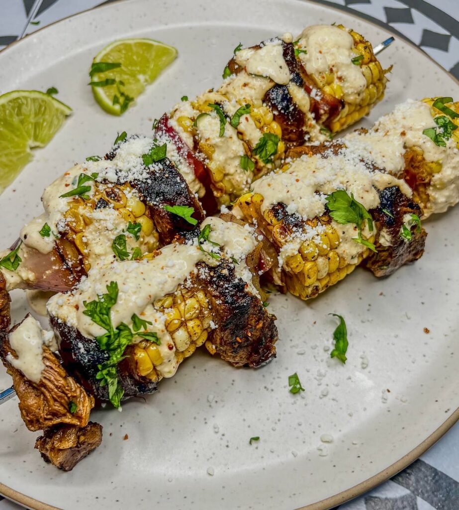 Street Corn Steak Kabobs
