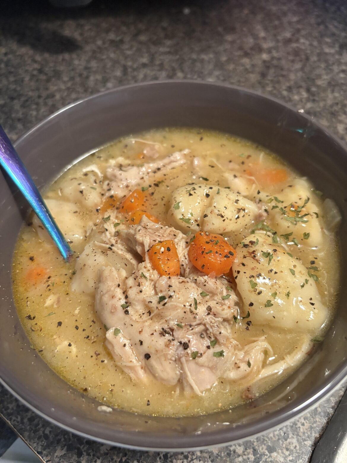 Snow day chicken & dumplings ❄️😋