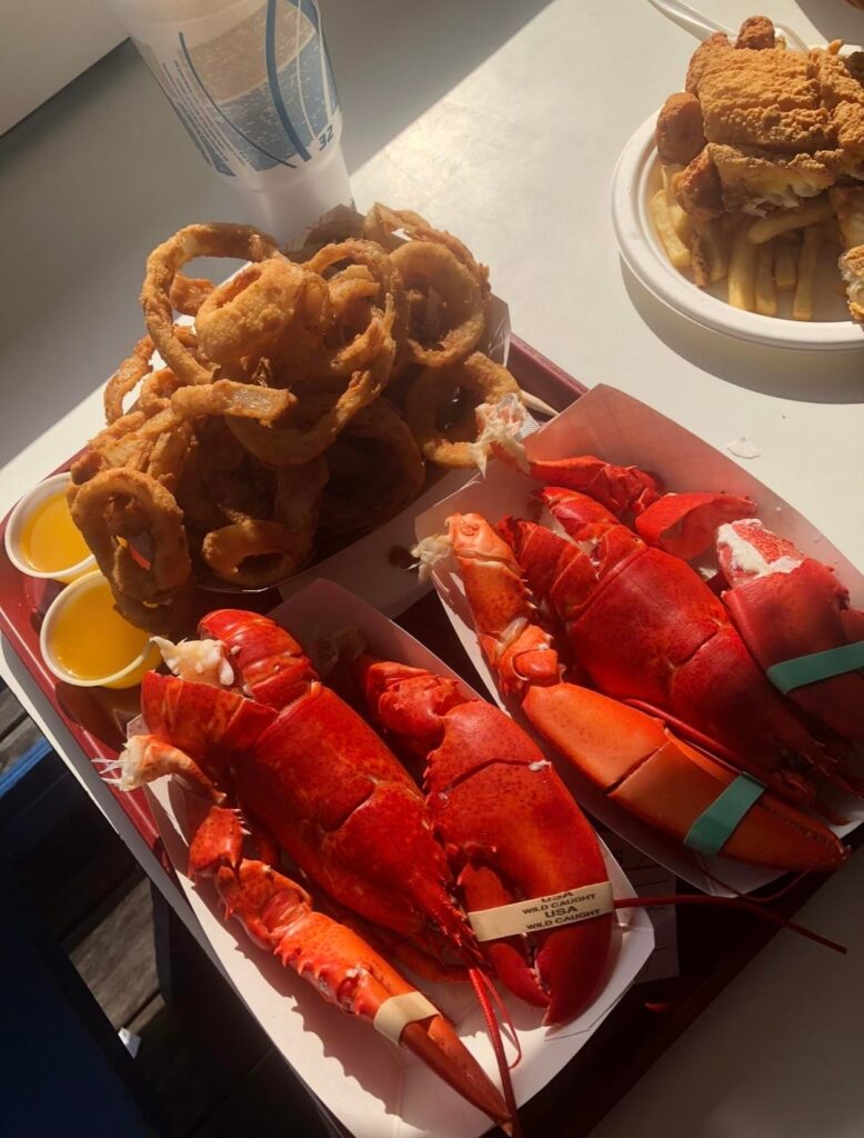 Lobsters that I enjoyed at the beach 🏖️