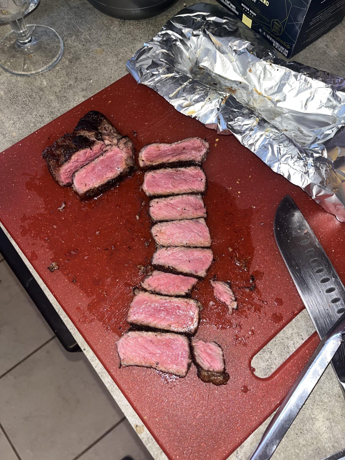 How we looking, NY strip