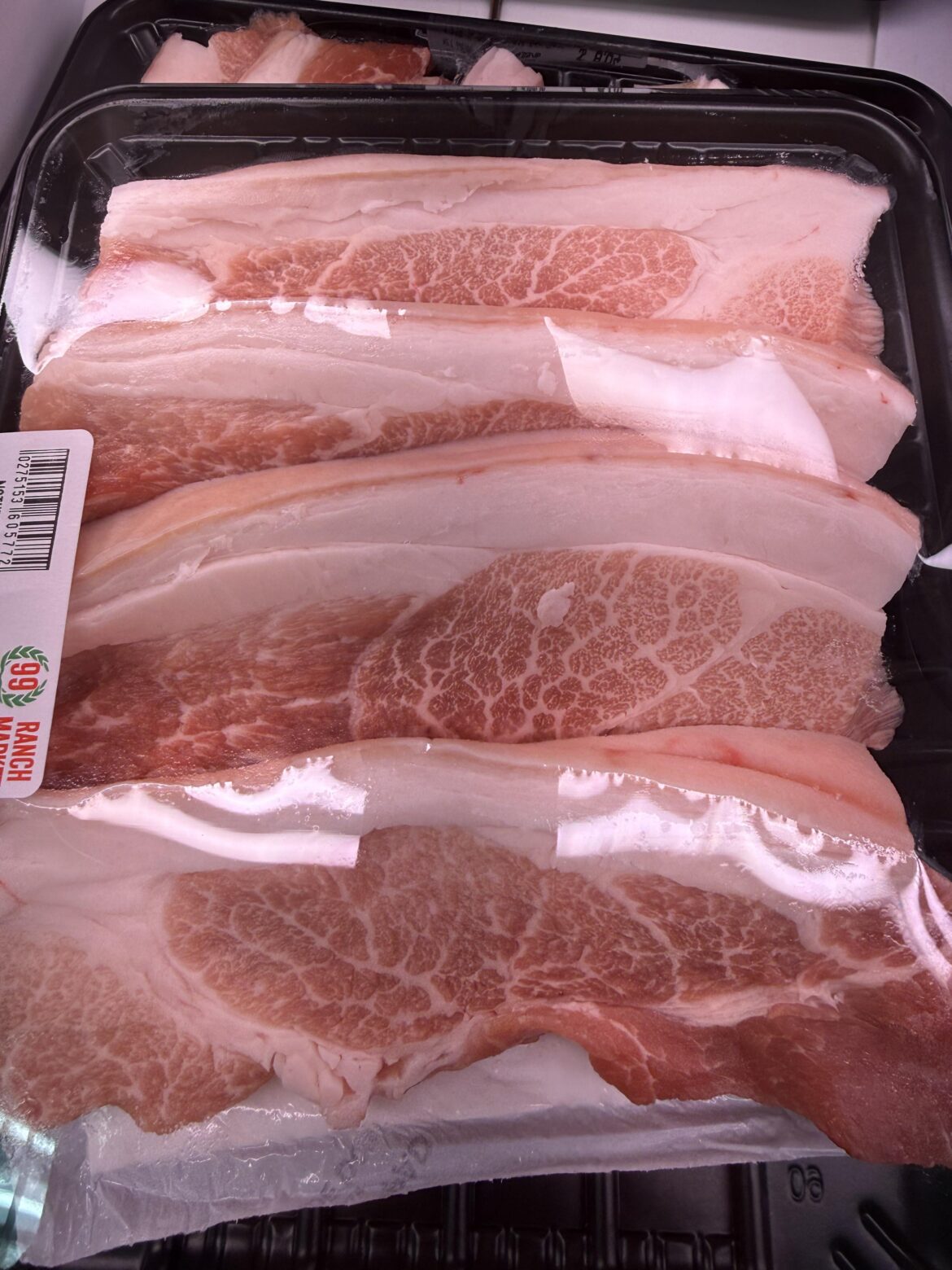 I don’t know if you guys care about marbling on pork, but here