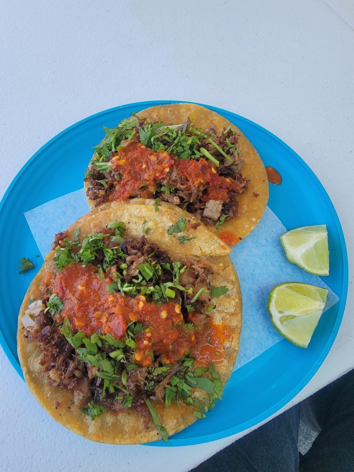 Suadero tacos from a place called Paprika in Austin, TX.
