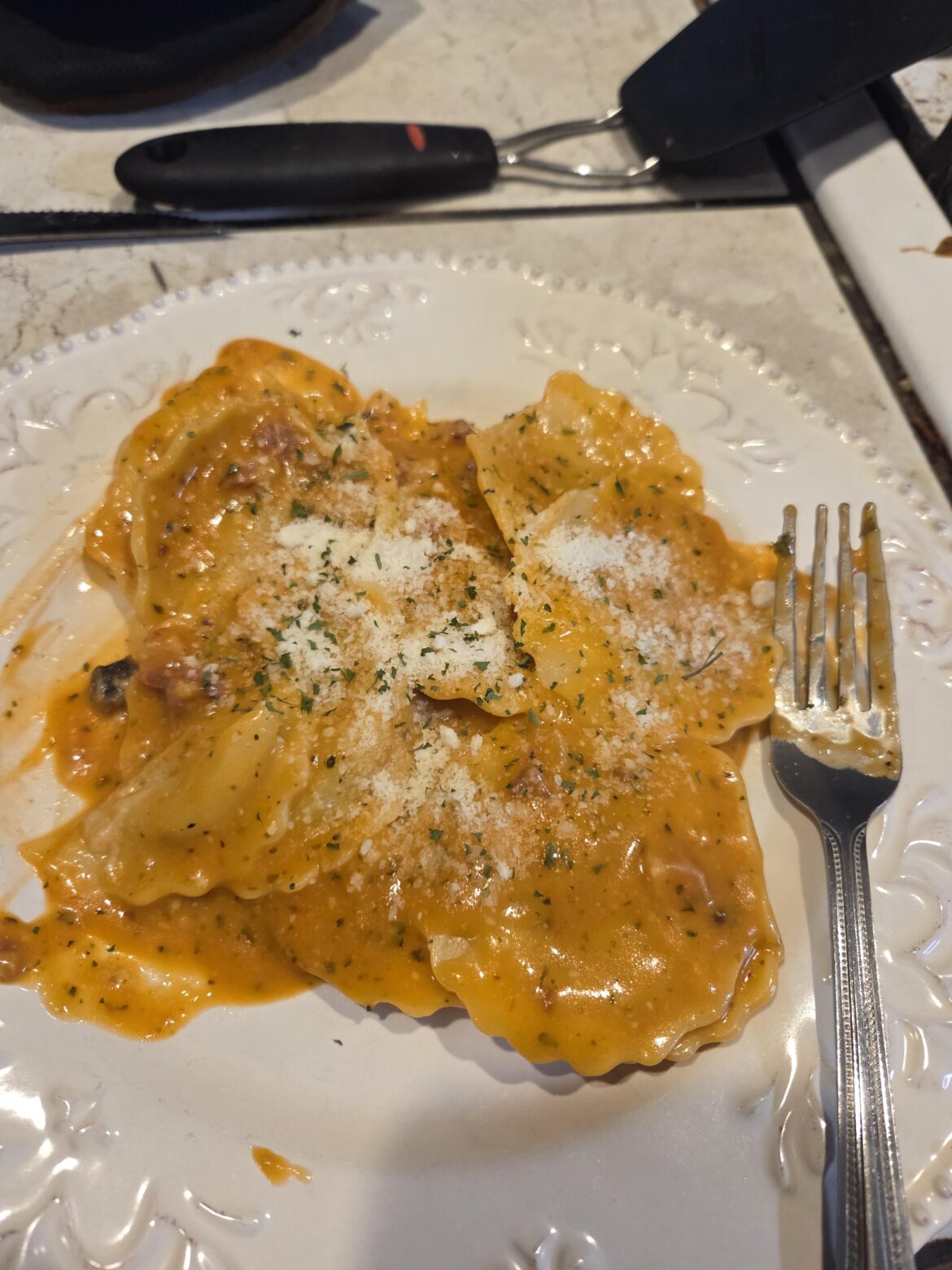 Mushroom raviolis!