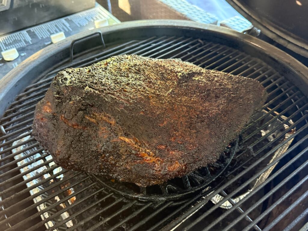 Brisket in the Weber Summit Charcoal