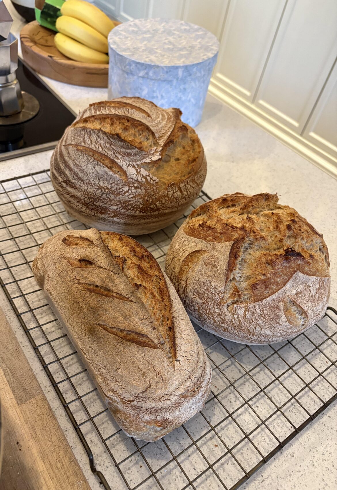 Now a three loaf baker