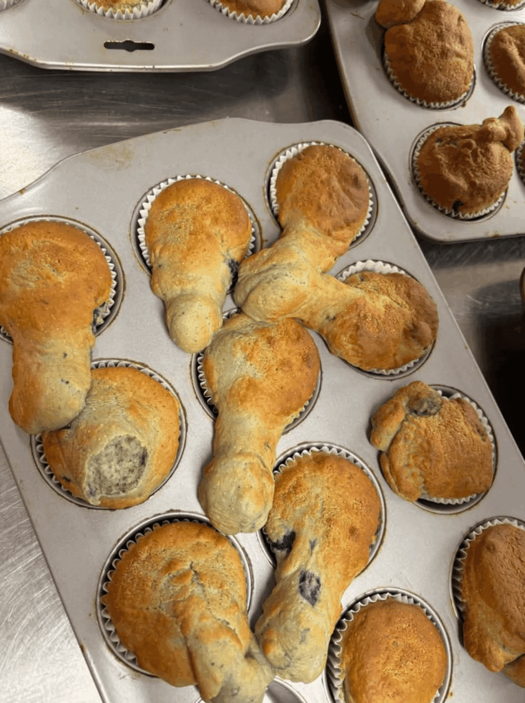 I tried to make muffins. Don’t ask what happened, I have no idea.