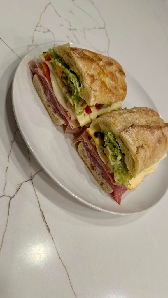 Felt like having a quality Italian sub late Sunday night so I ran to the store and put one together the best way I know how