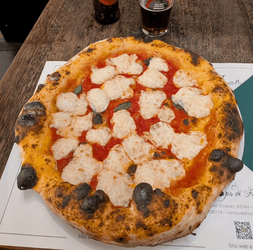 Pizzas and tiramisù in Rome