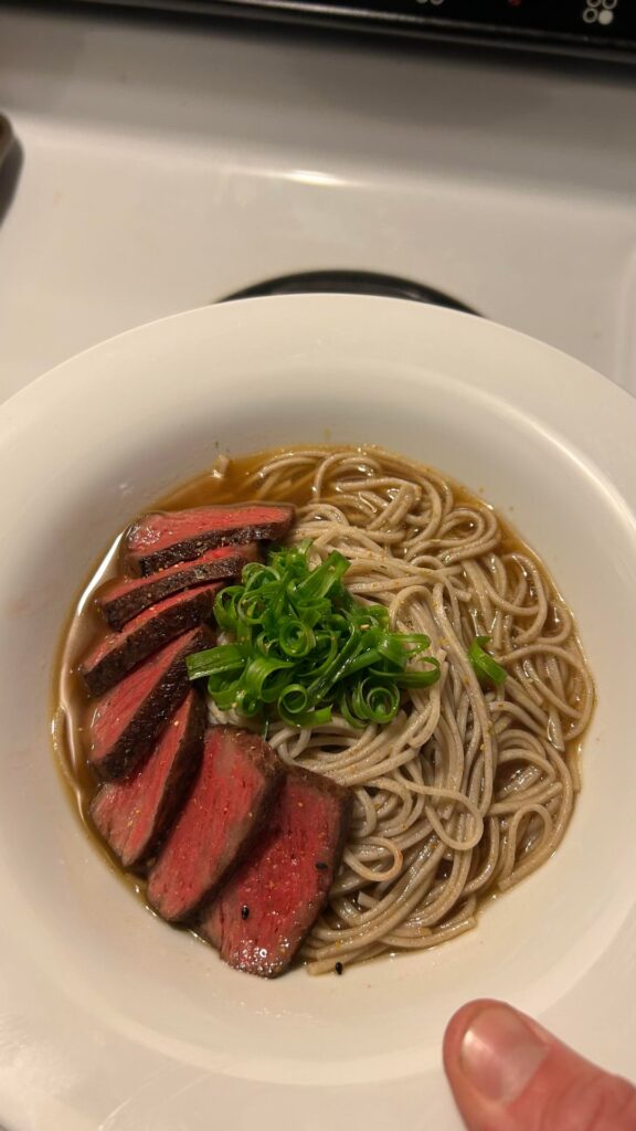 Ny strip soba noodles