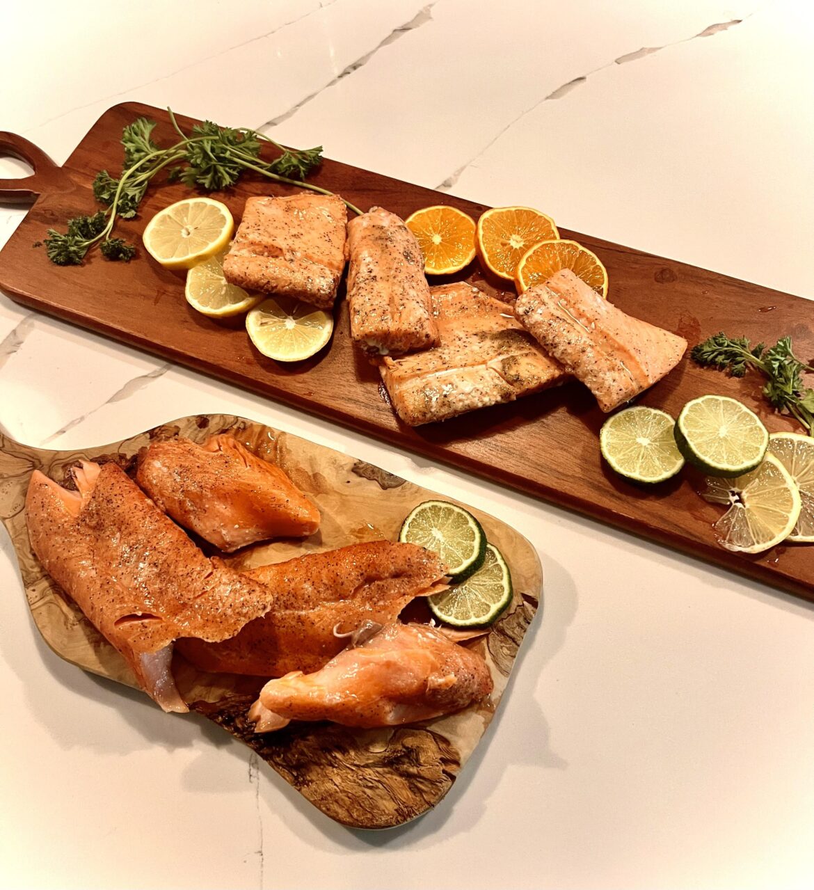 First attempt at salmon