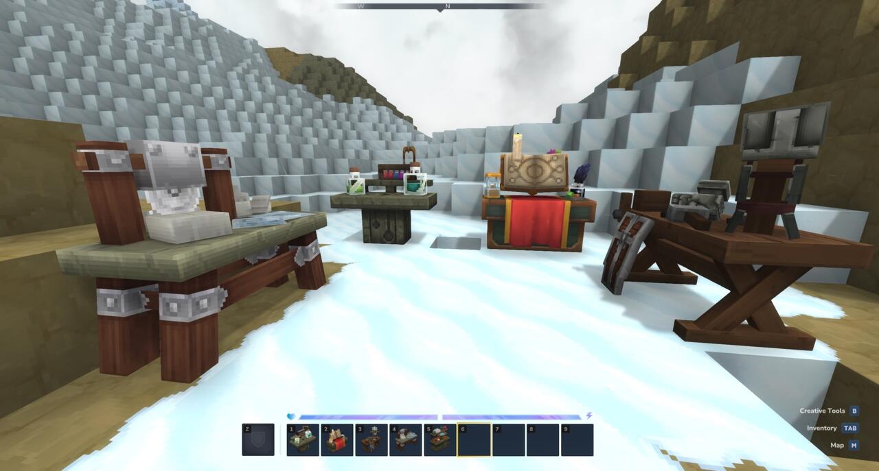 Some of the craftable Workbenches in Hytale